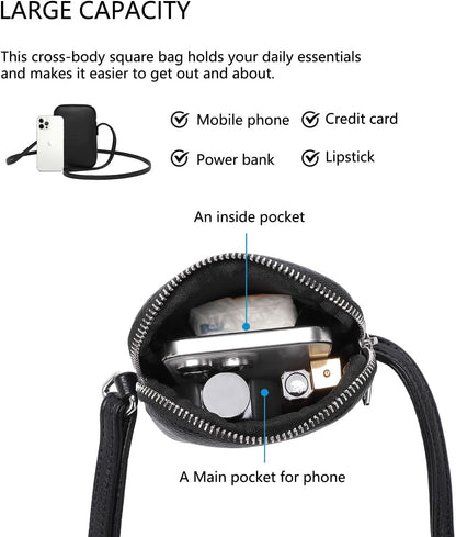 Small Crossbody Cell Phone Purse for Women Lightweight Shoulder Wallet Bag with Card Slots - Colors A