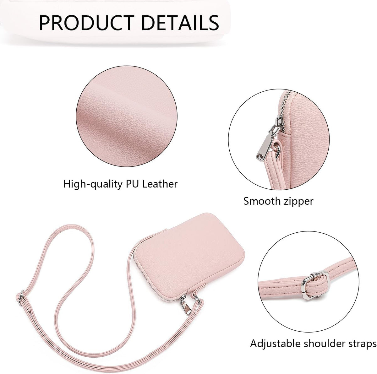 Small Crossbody Cell Phone Purse for Women Lightweight Shoulder Wallet Bag with Card Slots - Colors A