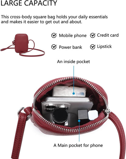 Small Crossbody Cell Phone Purse for Women Lightweight Shoulder Wallet Bag with Card Slots - Colors A