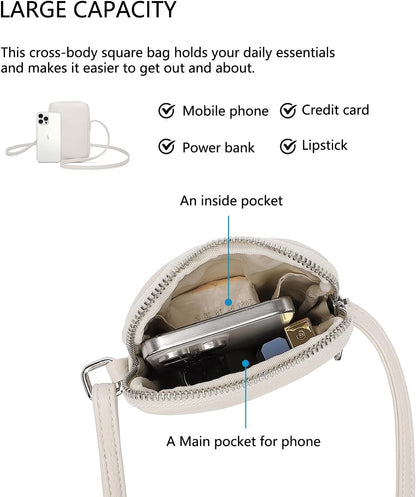 Small Crossbody Cell Phone Purse for Women Lightweight Shoulder Wallet Bag with Card Slots - Colors A