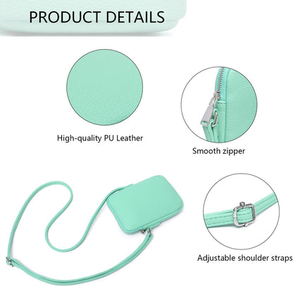 Small Crossbody Cell Phone Purse for Women Lightweight Shoulder Wallet Bag with Card Slots - Colors A