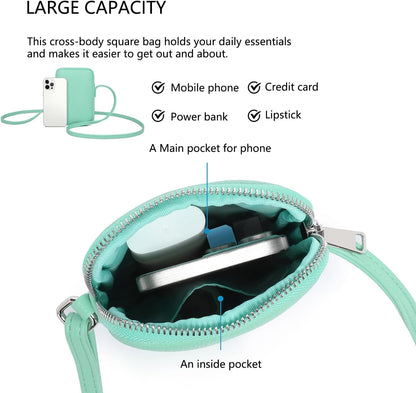 Small Crossbody Cell Phone Purse for Women Lightweight Shoulder Wallet Bag with Card Slots - Colors A