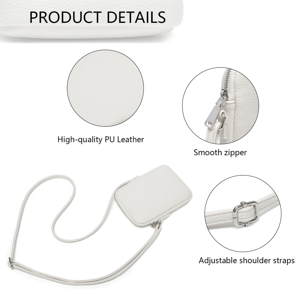 Small Crossbody Cell Phone Purse for Women Lightweight Shoulder Wallet Bag with Card Slots - Colors A