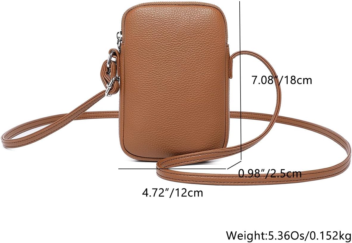 Small Crossbody Cell Phone Purse for Women Lightweight Shoulder Wallet Bag with Card Slots - Colors A