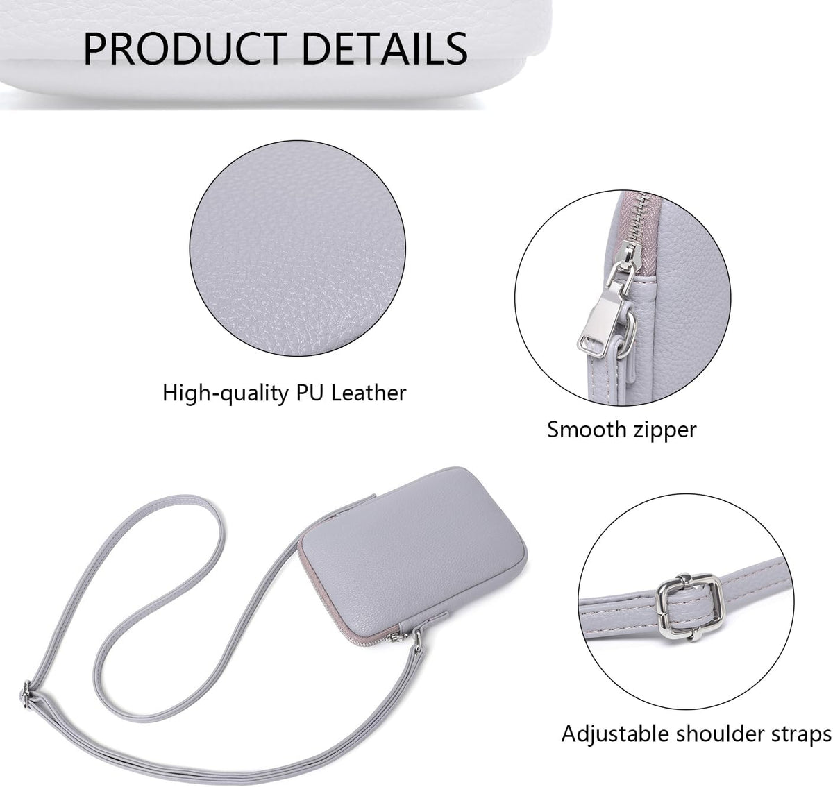 Small Crossbody Cell Phone Purse for Women Lightweight Shoulder Wallet Bag with Card Slots - Colors A
