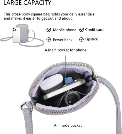 Small Crossbody Cell Phone Purse for Women Lightweight Shoulder Wallet Bag with Card Slots - Colors A