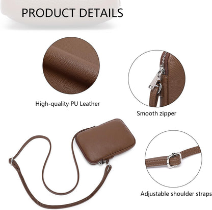 Small Crossbody Cell Phone Purse for Women Lightweight Shoulder Wallet Bag with Card Slots - Colors A