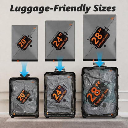 Travel Vacuum Bags with Cordless Electric Pump, 16 Combo Compression Packing Cubes for Clothing Clothes, Luggage Suitcase Organizer, Space Saver Vacation Cruise Travel Essentials