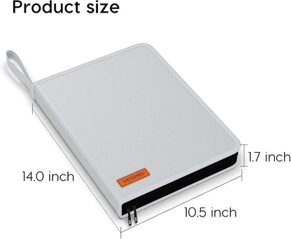 Important Document Organizer Binder, Fireproof Certificate Protector | Waterproof, Birth Certificate Protector, 4 Ring Zipper Binder, Passport Holder, Fireproof Bag