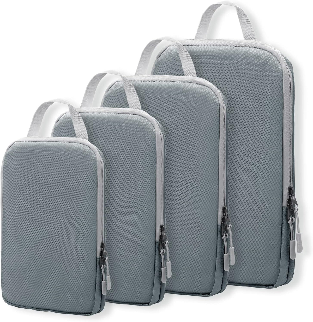 Compression Packing Cubes for Suitcases Travel Essentials Expandable Travel Bags Organizer for Luggage(dark grey)