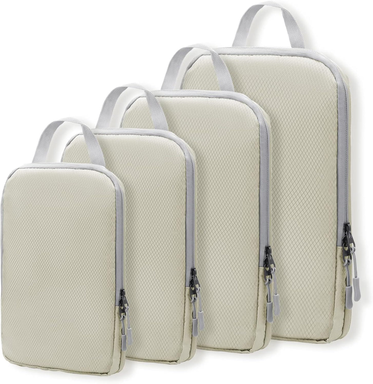 Compression Packing Cubes for Suitcases Travel Essentials Expandable Travel Bags Organizer for Luggage(dark grey)