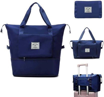 Large Capacity Foldable Travel Bag, Expandable Waterproof Carry on Bag, Dry and Wet Separation Spor Duffel Bags