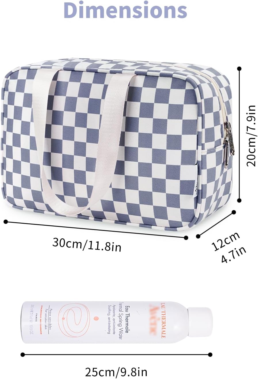 PU Leather Large Travel Toiletry Bag Women Toiletries Bag Skincare Bag Makeup Bag Organizer Make up bag Cosmetic Bag Medicine Bag for Girls (Large, Brown)