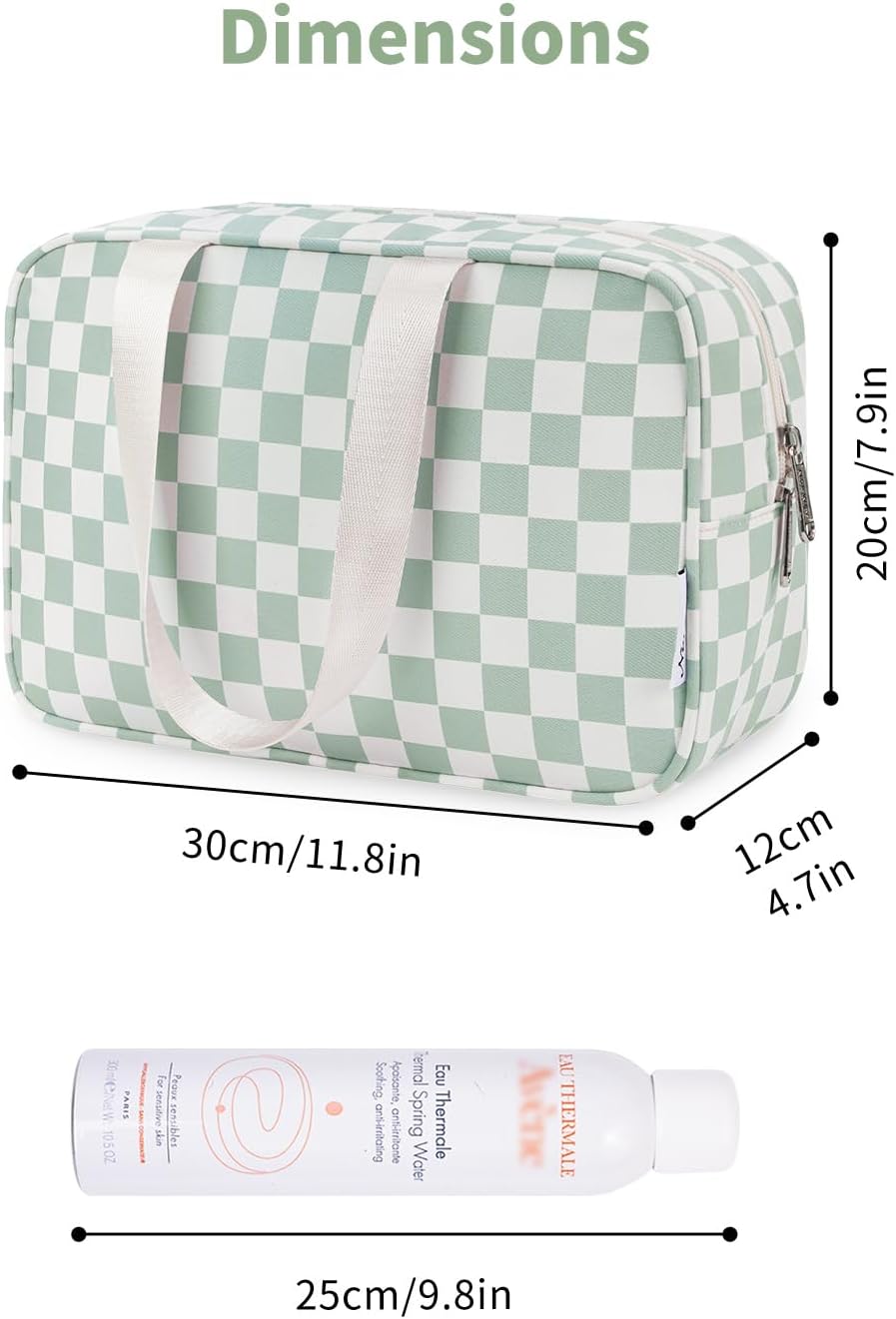 PU Leather Large Travel Toiletry Bag Women Toiletries Bag Skincare Bag Makeup Bag Organizer Make up bag Cosmetic Bag Medicine Bag for Girls (Large, Brown)