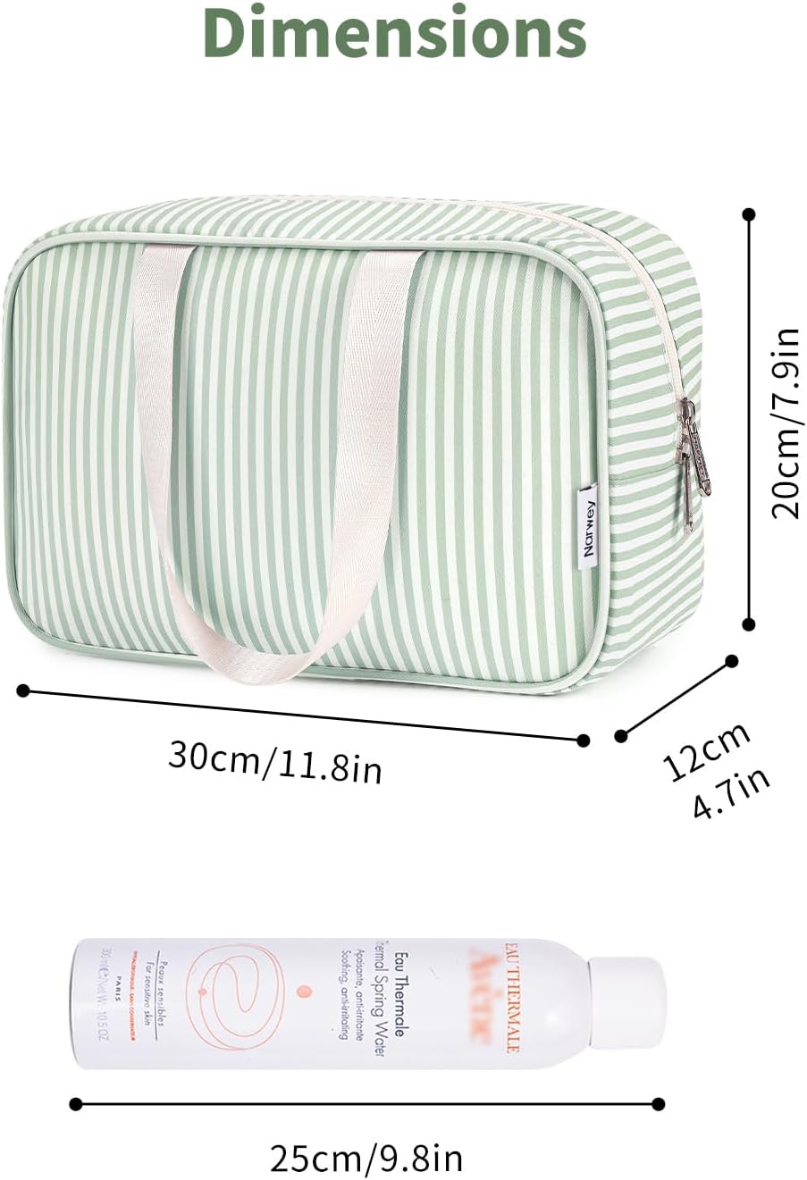 PU Leather Large Travel Toiletry Bag Women Toiletries Bag Skincare Bag Makeup Bag Organizer Make up bag Cosmetic Bag Medicine Bag for Girls (Large, Brown)