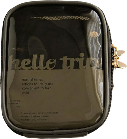 Portable Toiletry Organizer Bag PVC material has a clear design for easy access and clean storage travel set