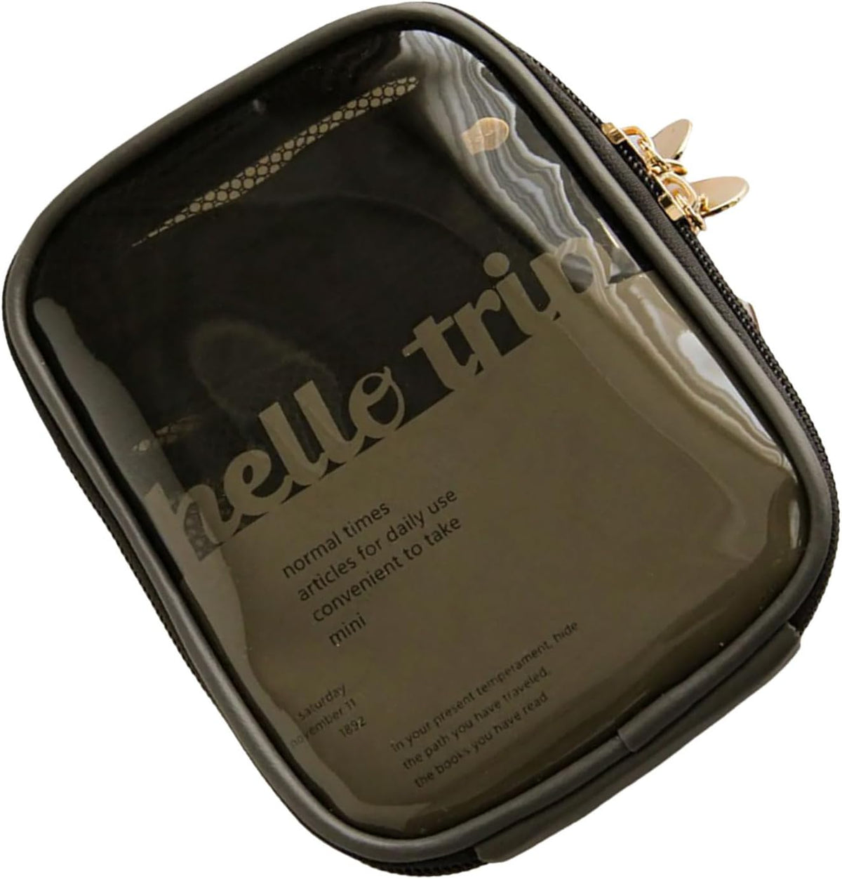 Portable Toiletry Organizer Bag PVC material has a clear design for easy access and clean storage travel set