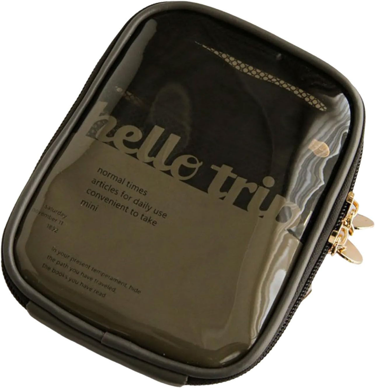 Portable Toiletry Organizer Bag PVC material has a clear design for easy access and clean storage travel set