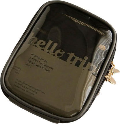 Portable Toiletry Organizer Bag PVC material has a clear design for easy access and clean storage travel set