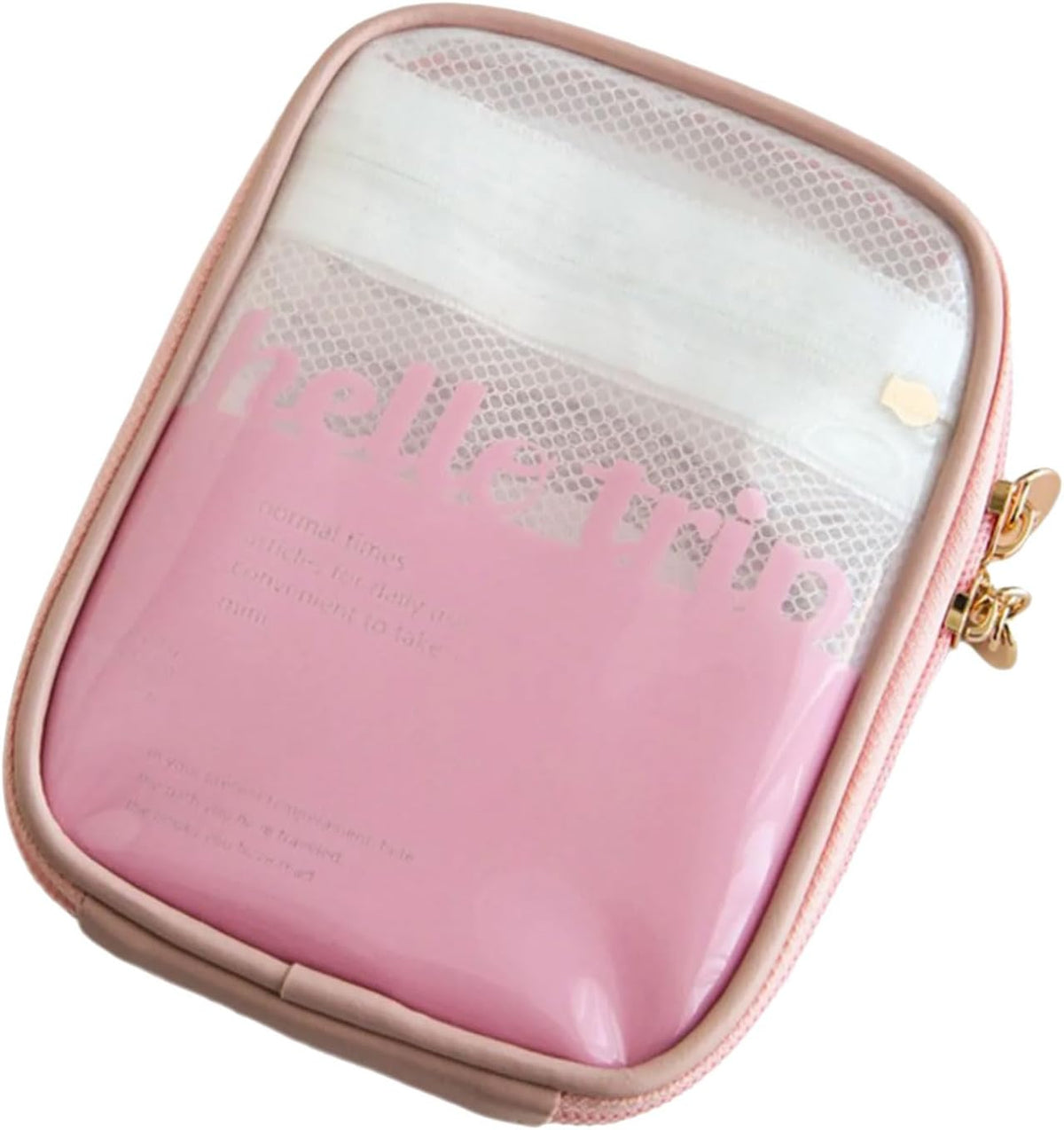 Portable Toiletry Organizer Bag PVC material has a clear design for easy access and clean storage travel set