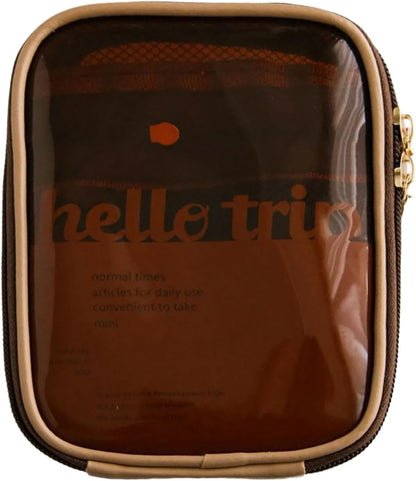 Portable Toiletry Organizer Bag PVC material has a clear design for easy access and clean storage travel set