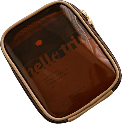 Portable Toiletry Organizer Bag PVC material has a clear design for easy access and clean storage travel set