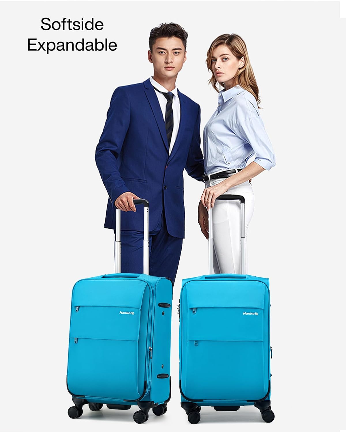 16 Inch Underseat Carry On Luggage with Wheels Small Suitcase Softside Luggage Bags for Travel Lightweight Suitcases with Wheels Travel Luggage Personal Item for Men and Women(Forest Green)