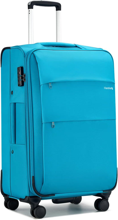 16 Inch Underseat Carry On Luggage with Wheels Small Suitcase Softside Luggage Bags for Travel Lightweight Suitcases with Wheels Travel Luggage Personal Item for Men and Women(Forest Green)