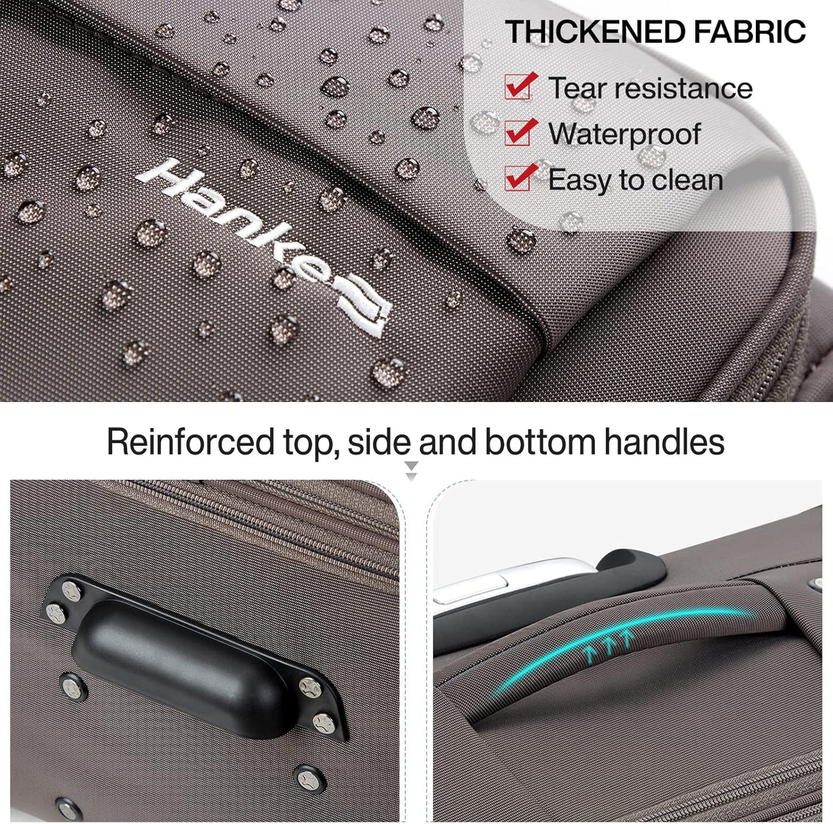 16 Inch Underseat Carry On Luggage with Wheels Small Suitcase Softside Luggage Bags for Travel Lightweight Suitcases with Wheels Travel Luggage Personal Item for Men and Women(Forest Green)