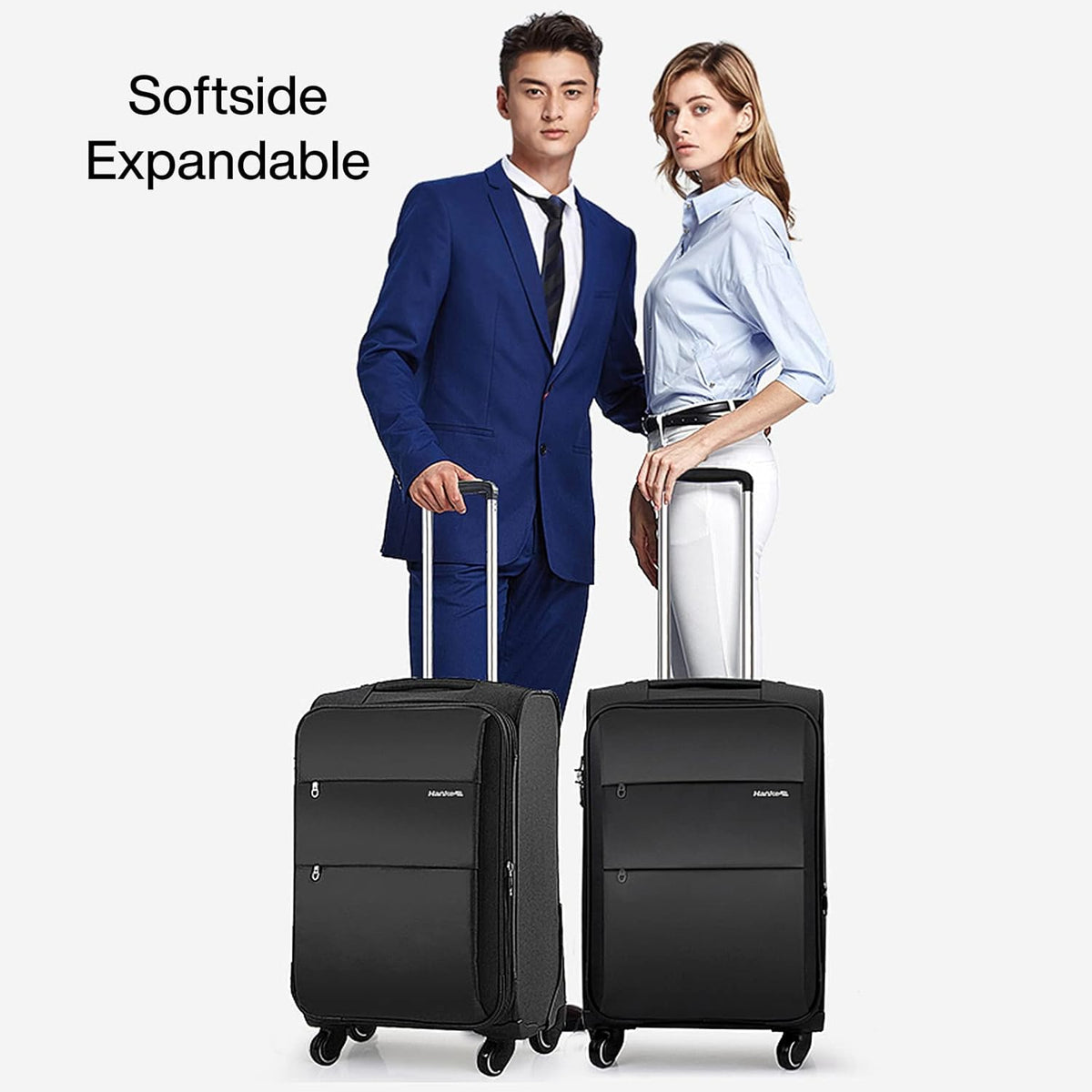 16 Inch Underseat Carry On Luggage with Wheels Small Suitcase Softside Luggage Bags for Travel Lightweight Suitcases with Wheels Travel Luggage Personal Item for Men and Women(Forest Green)
