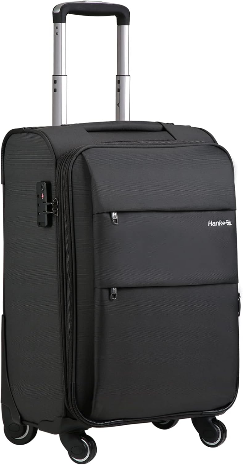16 Inch Underseat Carry On Luggage with Wheels Small Suitcase Softside Luggage Bags for Travel Lightweight Suitcases with Wheels Travel Luggage Personal Item for Men and Women(Forest Green)
