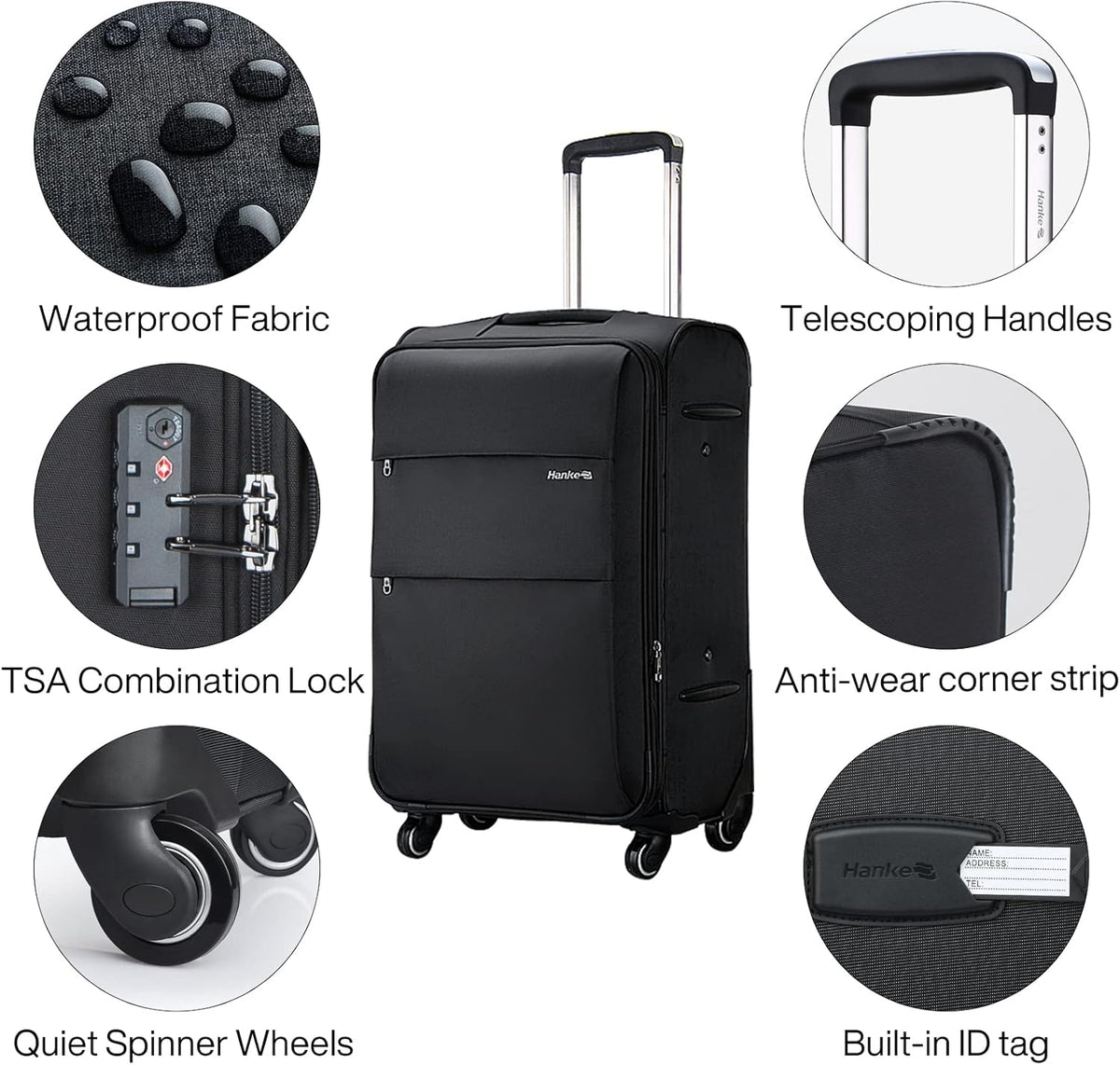 16 Inch Underseat Carry On Luggage with Wheels Small Suitcase Softside Luggage Bags for Travel Lightweight Suitcases with Wheels Travel Luggage Personal Item for Men and Women(Forest Green)