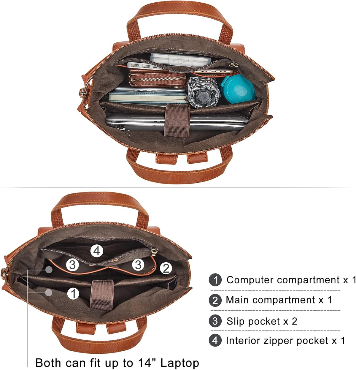 Women Genuine Leather Backpack Purse Retro Top-handle Bags Vintage Totes | Top Grain Leather, Padded Laptop Compartment, Top-handle Handbags, Vintage Casual Purse, Work Everyday