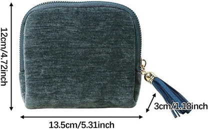 Travel Jewelry Case, Portable Jewelry Organizer with 6 Independent Layers, Small Pouch Bag for Necklace Bracelet Rings Earring Storage, Women Gift Idea (Beige)