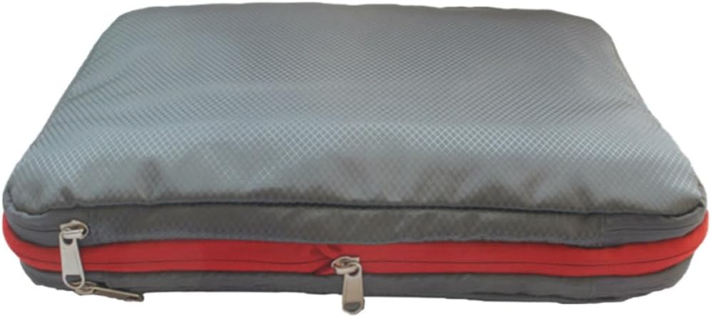 Nylon Waterproof Compression Storage Bag with Clean-dirty Separation Design, Double Layer Travel Clothes Organizer, Volume-reducing Bag for Camping and Music Festivals