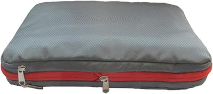 Nylon Waterproof Compression Storage Bag with Clean-dirty Separation Design, Double Layer Travel Clothes Organizer, Volume-reducing Bag for Camping and Music Festivals