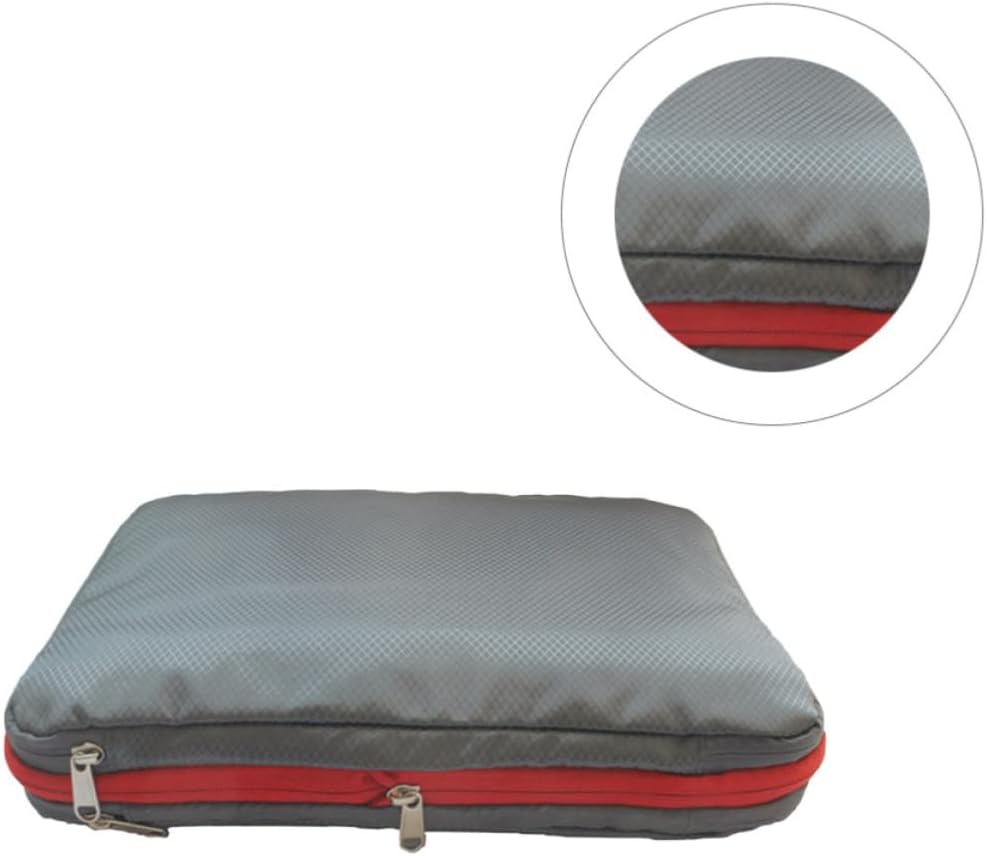 Nylon Waterproof Compression Storage Bag with Clean-dirty Separation Design, Double Layer Travel Clothes Organizer, Volume-reducing Bag for Camping and Music Festivals