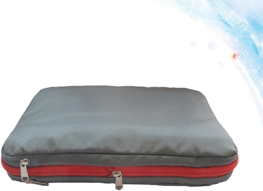 Nylon Waterproof Compression Storage Bag with Clean-dirty Separation Design, Double Layer Travel Clothes Organizer, Volume-reducing Bag for Camping and Music Festivals