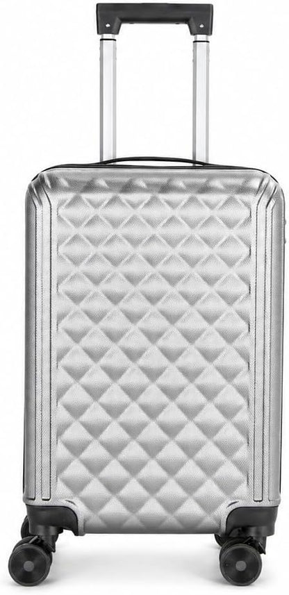 20 Inch Carry On Luggage, Lightweight Hard Shell Rolling Suitcase with Spinner Wheels, Airline Approved Hardside Travel Suitcase with Telescoping Handle (Champagne Beige)