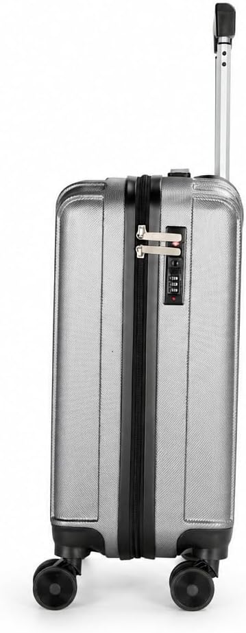 20 Inch Carry On Luggage, Lightweight Hard Shell Rolling Suitcase with Spinner Wheels, Airline Approved Hardside Travel Suitcase with Telescoping Handle (Champagne Beige)