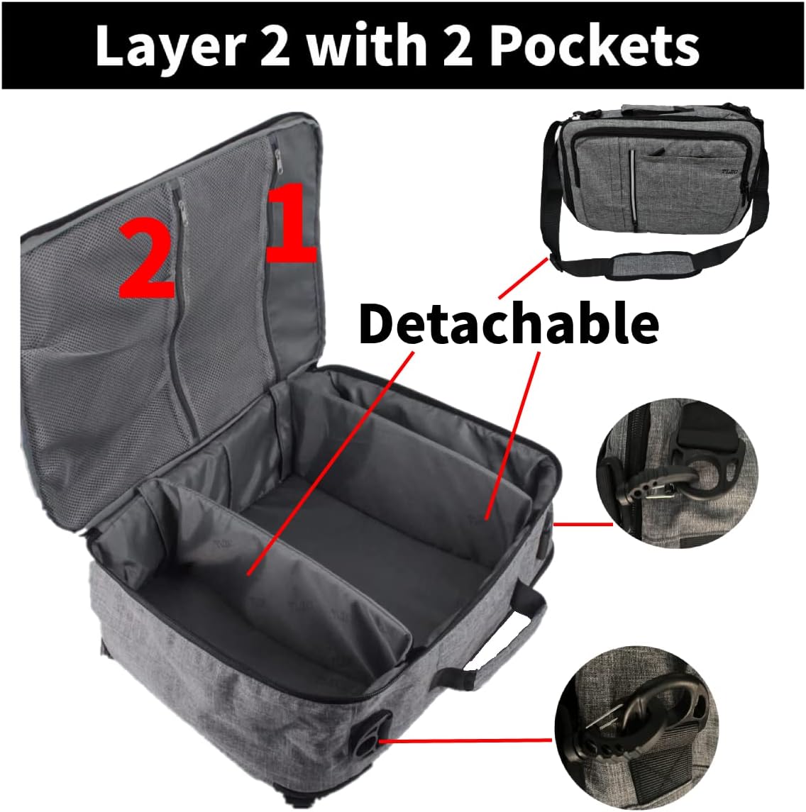 30L Flight Approved Weekender Carry-On Laptop Travel Backpack, 18 Inch Business Cube Handbag with Shoulder Strap and Funcitional Pockets Luggage Bag Suitcase Backpack