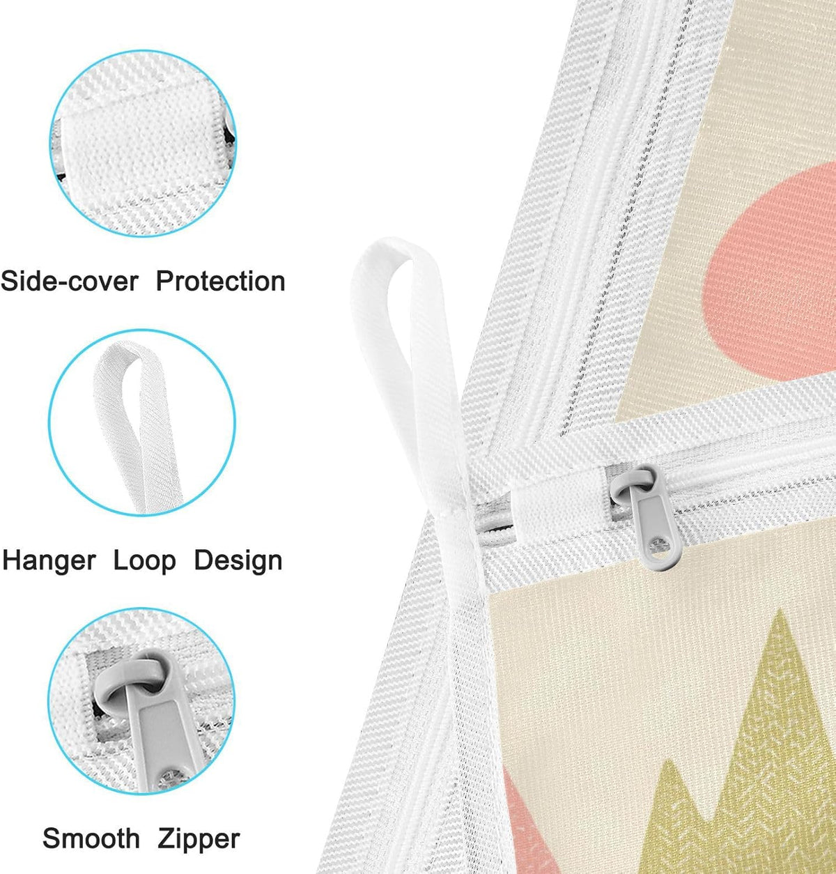 Mesh Laundry Bags Lingerie Bags for Washing Delicates 2 PCS Durable Wash Bag with Zipper Small and Medium Washable Pink Juicy Checkered Cherry - Colors B