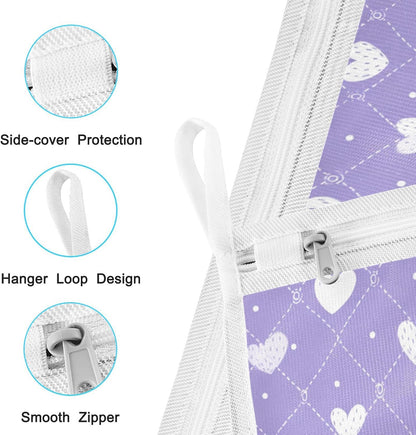 Mesh Laundry Bags Lingerie Bags for Washing Delicates 2 PCS Durable Wash Bag with Zipper Small and Medium Washable Pink Juicy Checkered Cherry - Colors B