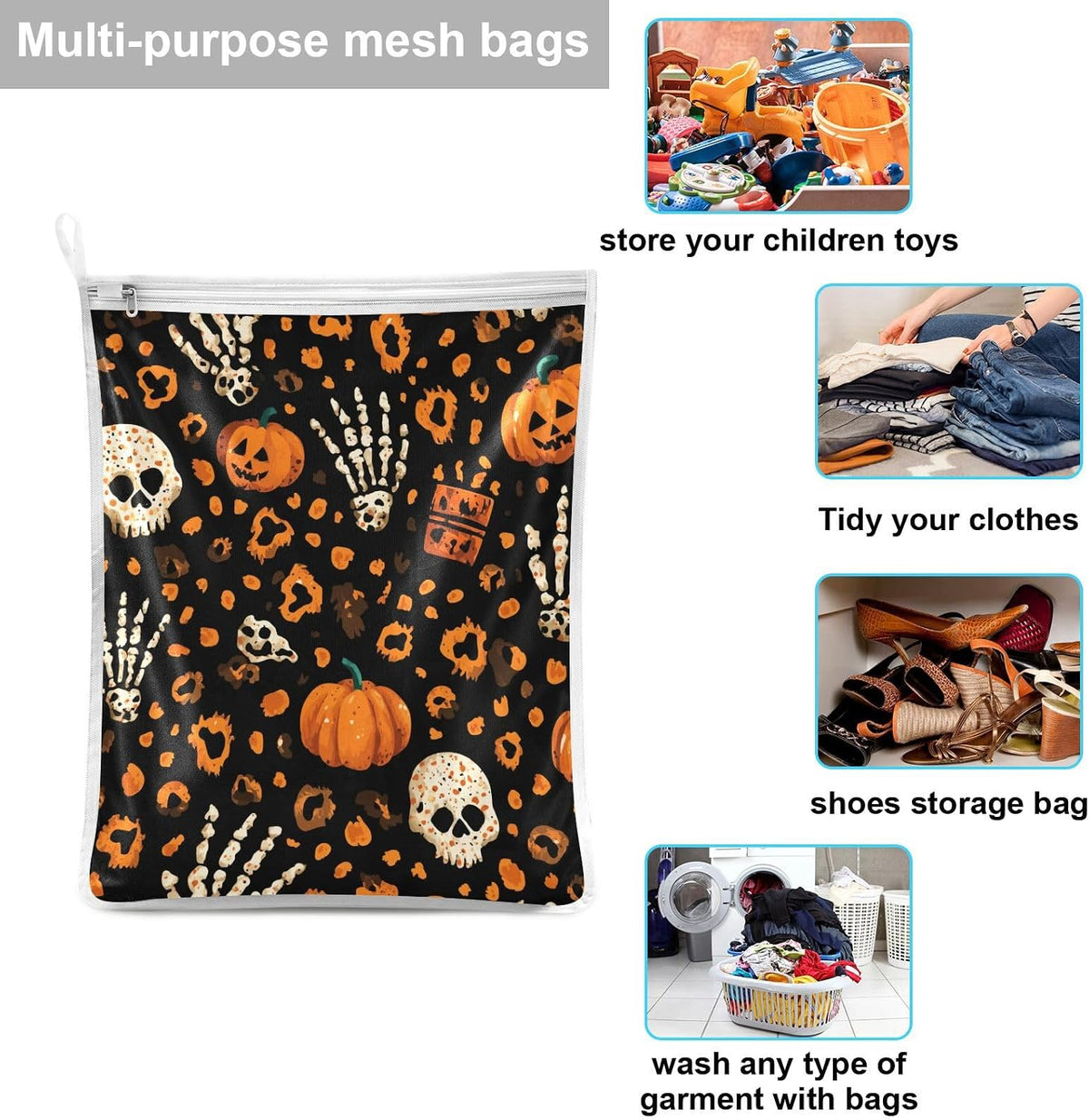 Mesh Laundry Bags Lingerie Bags for Washing Delicates 2 PCS Durable Wash Bag with Zipper Small and Medium Washable Pink Juicy Checkered Cherry - Colors B