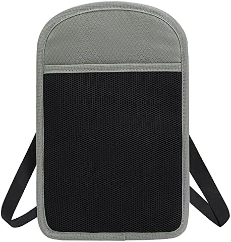 Travel Neck Wallet Pouch Passport Holder Cell Phone Purse Crossbody Bag for iPhone 15 Pro Max 16 14 Plus 13 12 Mini 11, Galaxy S25 Ultra S24 S23 S22 Plus S21 S20 FE Note 20 A16 A15, Pixel 9 8a (Gray)
