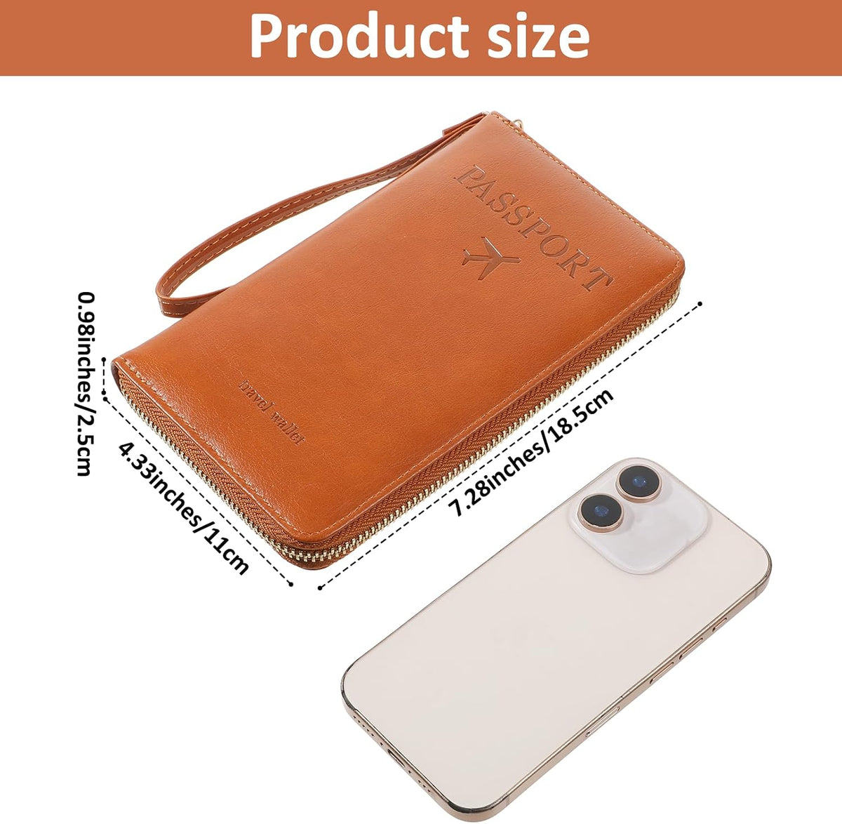 Passport Holder for Travel Women and Men RFID Passport Holder with Card Slots Holders Passports Case Passports Cover Wallet Travel Essentials Accessories for Phones Cash Boarding Passes