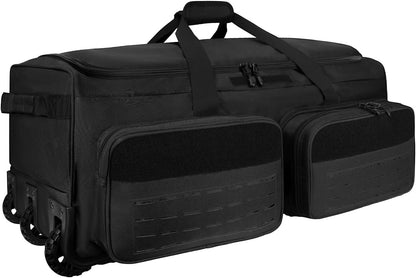 Rolling Duffle Bag with Wheels,120L Large Deployment Bag,Waterproof Military Duffle Bags for Tactical Military Deployment Camping