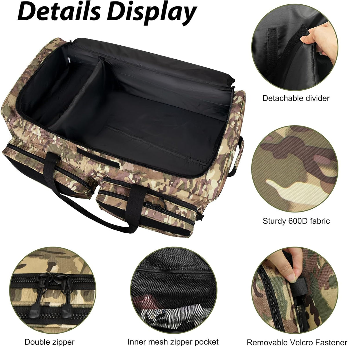 Rolling Duffle Bag with Wheels,120L Large Deployment Bag,Waterproof Military Duffle Bags for Tactical Military Deployment Camping