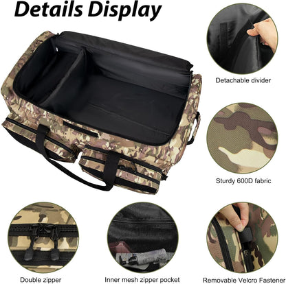 Rolling Duffle Bag with Wheels,120L Large Deployment Bag,Waterproof Military Duffle Bags for Tactical Military Deployment Camping