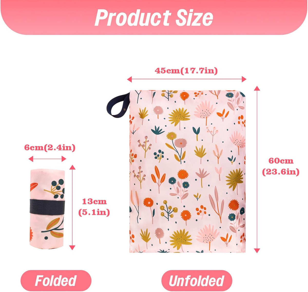 2 Pack Travel Laundry Bags, Dirty Clothes Storage Bag with Zipper Closure | Waterproof with Handle, Machine Washable for Travel, Home, Camp, Suitcase, Dorm, Wet Dry Separation Laundry Bags